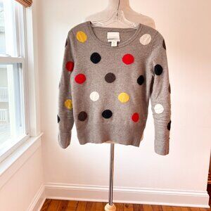 Cynthia Rowley  Polka Dot Cashmere Sweater size small